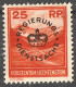 Liechtenstein 1933: REGIERUNGS-DIENSTSACHE Zu D 9 (25 Rp Orange) Mi 9 Yv TS 9 * MLH (Zu CHF 125.00 -50%) - Official