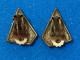 Delcampe - COPPIA DI ORECCHINI BIGIOTTERIA TRIANGOLARI SMALTATI/ZIRCONI CLIPS VINTAGE. - Other & Unclassified