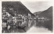 E4909) HALLSTATT Von Der Lahn Mit Boot Im Vordergrund  - S/W FOTO AK - 26.8.1953 - Hallstatt