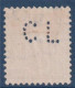 Suisse : 1 Timbres Perforé Oblitéré - Perforés