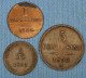 Italian States - Lombardy / Lombardie • 3x • 1 Centesimo 1822 - 5 Centesimi 1852 - 5/10 Soldo 1862 • [24-187] - Collections