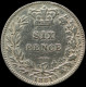 LaZooRo: Great Britain 6 Pence 1881 VF Die Crack - Silver - H. 6 Pence