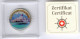 Suisse/Schweiz Farbmedaille Dampfschiff "Lötschberg - Brienzersee" D.30m, 13g, UNC. In Case + Zertifikat - Souvenirmunten (elongated Coins)