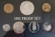 New Zealand Proof Set With Silver 5 Dollars Elizabeth II 1992 25 Years Of Decimal Currency - Neuseeland