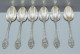 -6 PETITES CUILLERES ART NOUVEAU BOULENGER Métal Argenté Café,  Dessert     E - Silverware