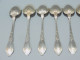 Delcampe - -6 PETITES CUILLERES ART NOUVEAU BOULENGER Métal Argenté Café,  Dessert     E - Silverware