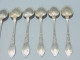 Delcampe - -6 PETITES CUILLERES ART NOUVEAU BOULENGER Métal Argenté Café,  Dessert     E - Silverware