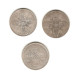 572/ Grande-Bretagne : Georges V : 3 X 1 Florin : 1922 X 2 - 1929 (argent) - Altri & Non Classificati