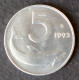 ITALY - 5 Lira 1993 - KM# 92 * Ref. 0198 - 5 Liras