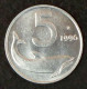 ITALY - 5 Lira 1996 - KM# 92 * Ref. 0201 - 5 Lire