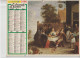 Almanach Du Facteur 1990, Tableaux : VAN OSTADE, Canal Gelé En Hollande / David TENIERS Parabole De L'enfant Prodigue - Big : 1981-90