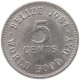 BELIZE 5 CENTS 1981 #s095 0593 - Belize