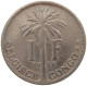 BELGIAN CONGO FRANC 1926 #s092 0187 - 1910-1934: Alberto I