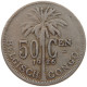 BELGIAN CONGO 50 CENTIMES 1926 #s090 0249 - 1951-1960: Boudewijn I