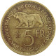 BELGIAN CONGO 5 FRANCS 1936 #s092 0099 - 1934-1945: Leopold III