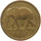 BELGIAN CONGO 2 FRANCS 1947 #s089 0027 - 1945-1951: Régence