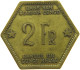 BELGIAN CONGO 2 FRANCS 1943 #s090 0421 - 1934-1945: Leopold III