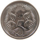 AUSTRALIA 5 CENTS 1992 #s091 0557 - 5 Cents