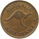 AUSTRALIA 1/2 PENNY 1953 DIE ERROR #s098 0315 - ½ Penny