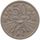 CZECHOSLOVAKIA 50 HALER 1921 #s093 0157 - Czechoslovakia