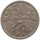 CZECHOSLOVAKIA 50 HALER 1921 TOP #s093 0155 - Czechoslovakia
