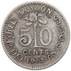 CEYLON 50 CENTS 1913 #s094 0247 - Sri Lanka (Ceylon)