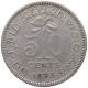 CEYLON 50 CENTS 1893 #s101 0283 - Sri Lanka (Ceylon)