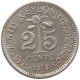 CEYLON 25 CENTS 1919 #s091 0207 - Sri Lanka