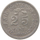 CEYLON 25 CENTS 1917 #s096 0505 - Sri Lanka