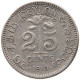 CEYLON 25 CENTS 1910 #s100 0803 - Sri Lanka (Ceylon)