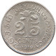 CEYLON 25 CENTS 1919 #s096 0503 - Sri Lanka