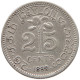 CEYLON 25 CENTS 1899 #s091 0197 - Sri Lanka