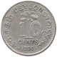 CEYLON 10 CENTS 1928 #s096 0519 - Sri Lanka