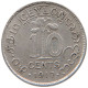 CEYLON 10 CENTS 1917 #s100 0671 - Sri Lanka (Ceylon)