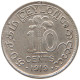 CEYLON 10 CENTS 1919 #s100 0675 - Sri Lanka