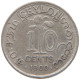 CEYLON 10 CENTS 1900 #s091 0045 - Sri Lanka