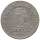 CEYLON 10 CENTS 1894 #s100 0661 - Sri Lanka