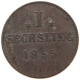 GERMAN STATES SECHSLING 1855 HAMBURG #s091 0007 - Taler Et Doppeltaler