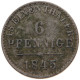 GERMAN STATES 6 PFENNIG 1845 BRAUNSCHWEIG CALENBERG HANNOVER #s091 0053 - Taler Et Doppeltaler