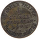 GERMAN STATES 1/2 SILBERGROSCHEN 1862 A BRANDENBURG PREUSSEN Wilhelm I. 1861-1888. #s094 0587 - Taler & Doppeltaler