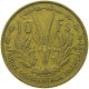 FRENCH WEST AFRICA 10 FRANCS 1956 #s089 0149 - Afrique Occidentale Française