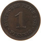 GERMANY EMPIRE 1 PFENNIG 1875 B #s096 0085 - 1 Pfennig