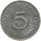 GERMANY 5 REICHSPFENNIG 1943 WEAK STRUCK #s091 0897 - 5 Reichspfennig