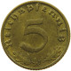 GERMANY 5 REICHSPFENNIG 1939 J #s091 0793 - 5 Reichspfennig