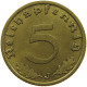GERMANY 5 REICHSPFENNIG 1939 J #s091 0711 - 5 Reichspfennig