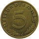 GERMANY 5 REICHSPFENNIG 1939 J #s091 0761 - 5 Reichspfennig