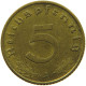 GERMANY 5 REICHSPFENNIG 1939 A #s091 0777 - 5 Reichspfennig