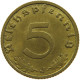 GERMANY 5 REICHSPFENNIG 1938 J #s091 0725 - 5 Reichspfennig