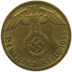 GERMANY 5 REICHSPFENNIG 1938 J #s091 0725 - 5 Reichspfennig