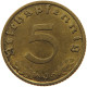 GERMANY 5 REICHSPFENNIG 1938 J #s091 0575 - 5 Reichspfennig